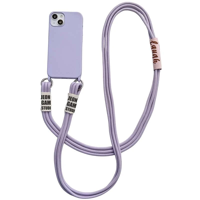 

Чохол TPU two straps California на Apple iPhone 13 (6.1") (Бузковий)