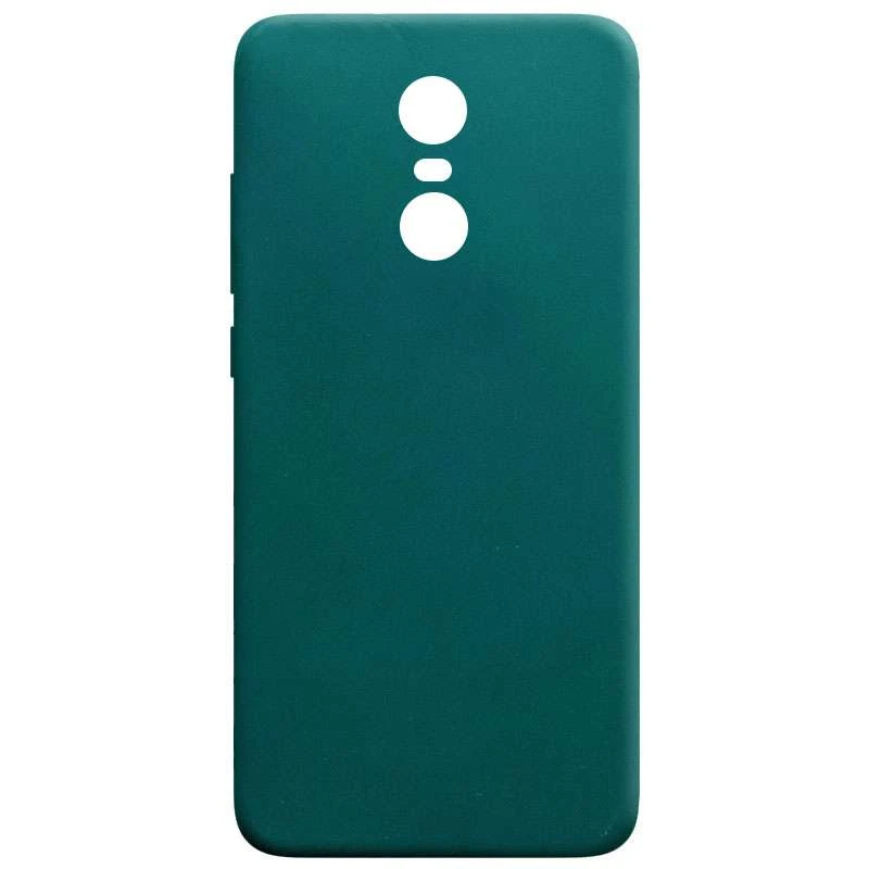 

Цветной силиконовый чехол для Xiaomi Redmi 5 Plus / Redmi Note 5 (Single Camera) (Зеленый / Forest green), Зелений / forest green