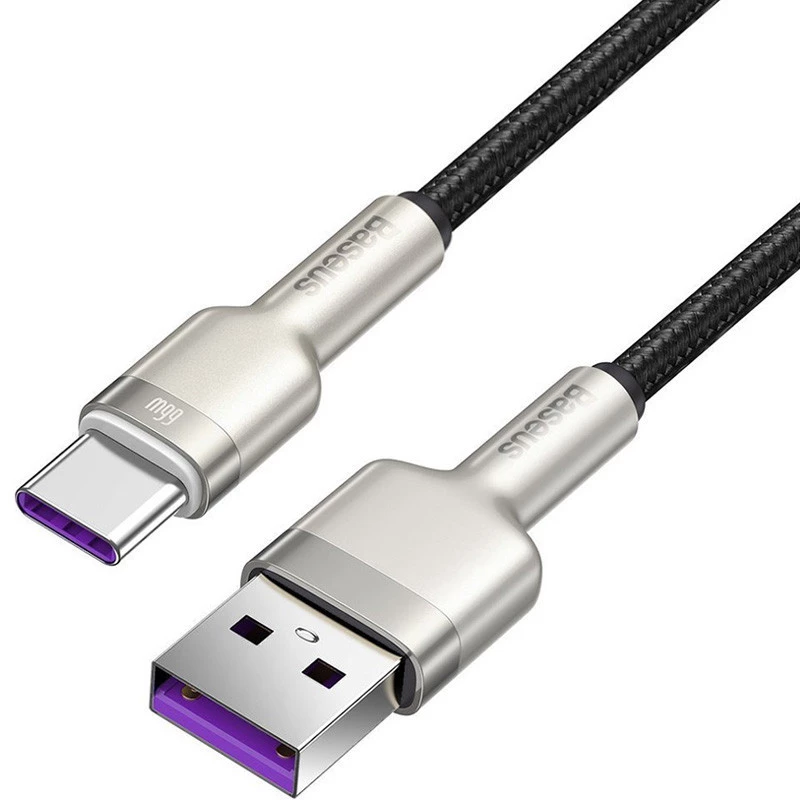 

Дата кабель Baseus Cafule Metal Data USB to Type-C 66W (0.25m) (CAKF00000) (Black)