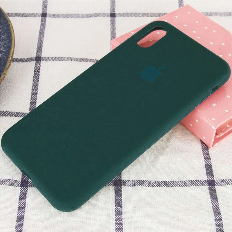 Чохол Silicone Case з закритим низом на Apple iPhone XR (6.1") – Зелений / Forest green. Фото 2 з 2