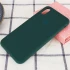Чохол Silicone Case з закритим низом на Apple iPhone XR (6.1") – Зелений / Forest green. Фото 2 з 2