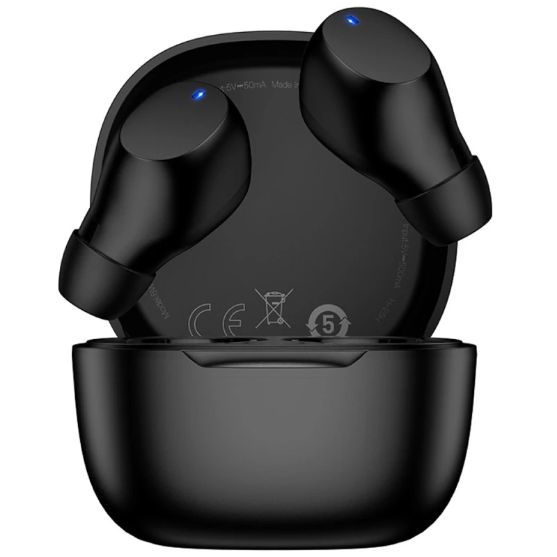 Бездротові навушники TWS Borofone BW97 Clear – Black. Фото 3 з 4