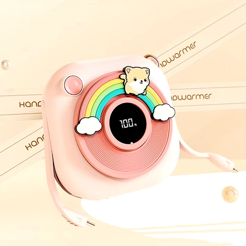 Портативний ЗП Power Bank GXZПортативний ЗП Power Bank GXZ-N11 2in1 with cable з обігрівачем для рук 5000 mAh-N11 2in1 with cable з обогревателем для рук 5000 mAh – Pink. Фото 4 з 7