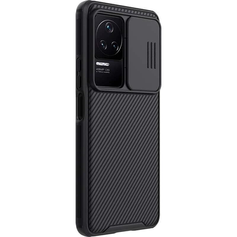 Карбована накладка Nillkin зі шторкою для камери на Xiaomi Redmi K50 / K50 Pro – Чорний / Black. Фото 5 з 5