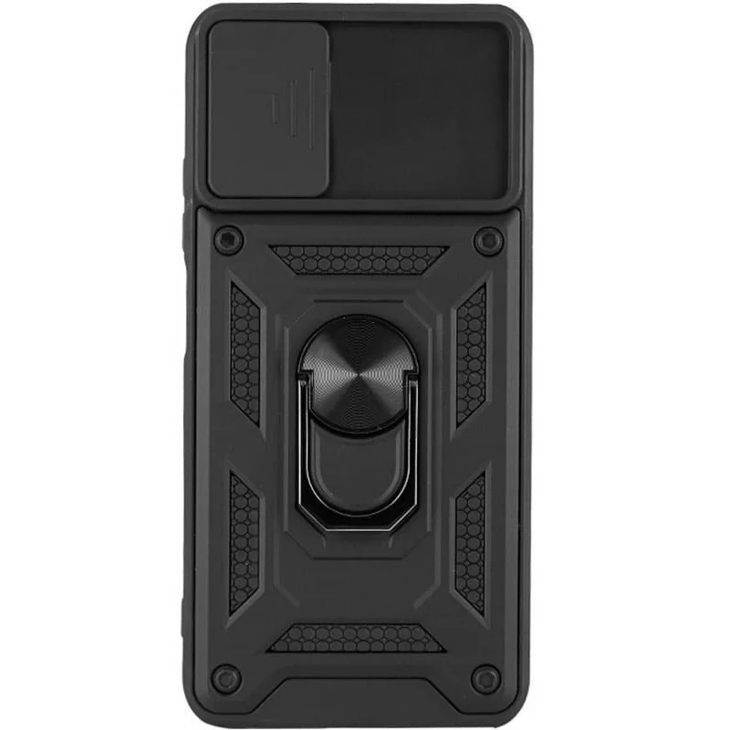 Удароміцний чохол Ummi Camshield Serge Ring (in box) для Xiaomi Redmi Note 11E Pro – Чорний / Black. Фото 2 з 2