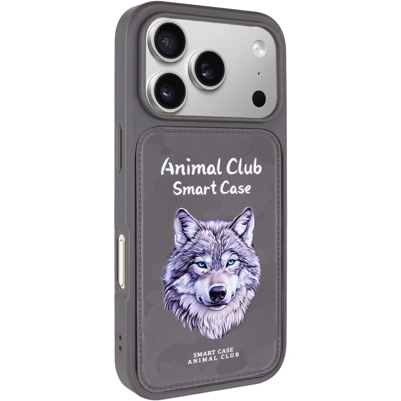 TPU+PC чохол Animal Club для Apple iPhone 17 Pro (6.3") – Titanium Gray. Фото 1 з 6
