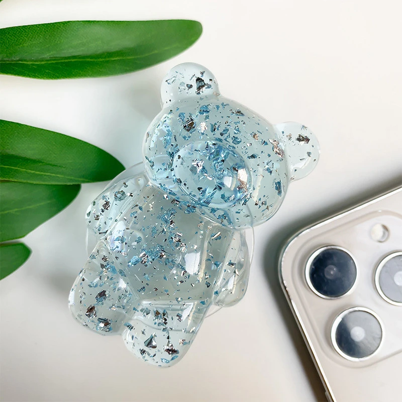 Тримач для телефону Popsocket Big Bear Shimmer – Blue. Фото 2 з 2