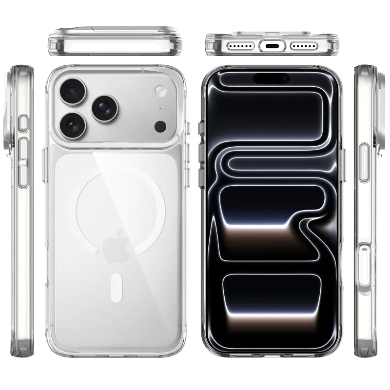 Чохол TPU Space Case Apex with Magnetic Fit для Apple iPhone 18 Pro Max – silver. Фото 3 з 4