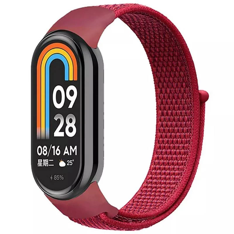 

Ремешок Nylon для Xiaomi Mi Band 8 (Красный), Червоний