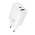 МЗП Hoco N61 Gentle PD20W+QC3.0 (1USB-A/1C) – White. Фото 1 з 4