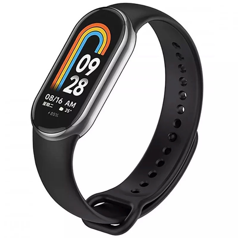 Силіконовий ремінець для Xiaomi Mi Band 8/9/10 – Чорний / Black. Фото 1 з 1