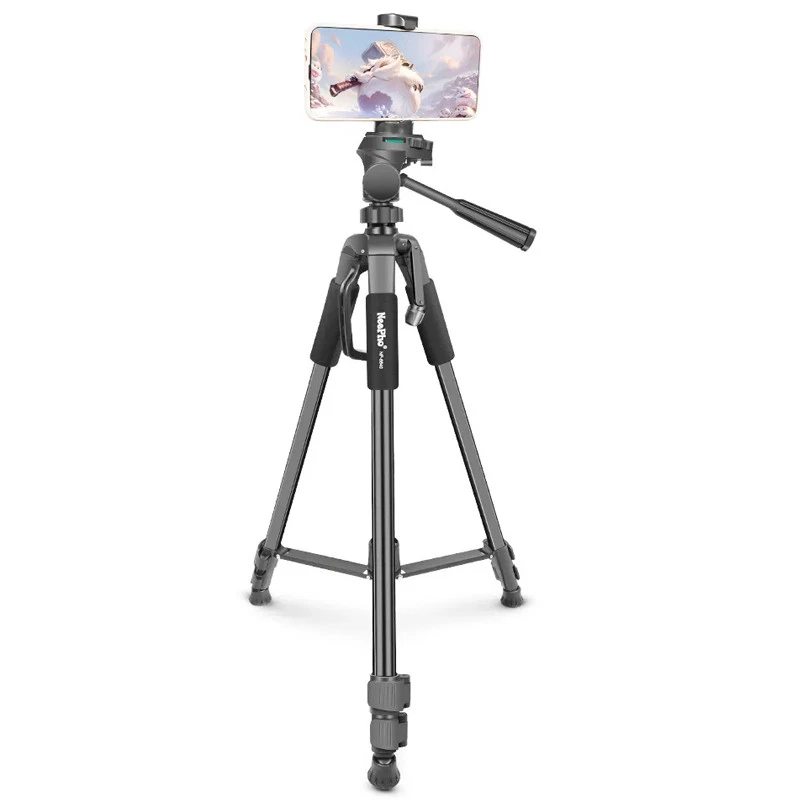 Штатив NeePho NP-8840 для зйомки 66-170см з разібраним тримачем в чехле – Black. Фото 2 з 7