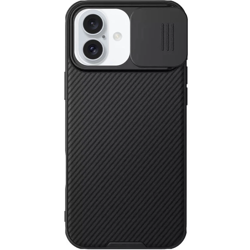

Карбоновая накладка Nillkin Pro со шторкой для камеры для Apple iPhone 16 (Black)