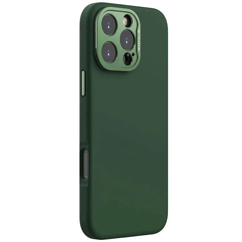 Чохол Silicone Nillkin LensWing Prop Magnetic для Apple iPhone 16 Pro – Зелений / Green. Фото 1 з 4