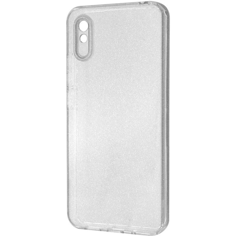 Прозрачный чехол с блестками Xiaomi Redmi 9A фото 1 из 2