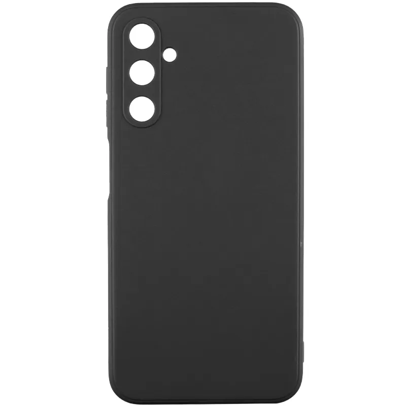 Кольоровий силіконовий чохол із захистом камери на Samsung Galaxy A17 4G/5G – Чорний / Black. Фото 2 з 4