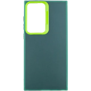 Светящийся чехол в темноте на Samsung Galaxy S22 Ultra — Green