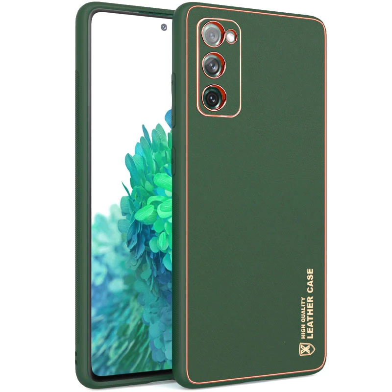 

Кожаный чехол Xshield для Samsung Galaxy S20 FE (Зеленый / Army Green), Зелений / army green