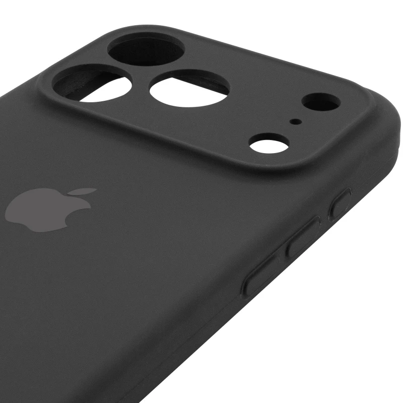 Чохол Silicone Case з захистом камери на Apple iPhone 17 Pro Max (6.9") – Чорний / Black. Фото 5 з 6