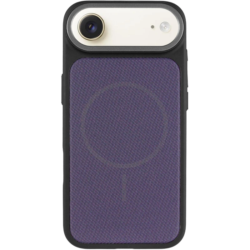 Чехол TPU TechWoven Hybrid with MagSafe для Apple iPhone 17 Air (6.5") – Black / Purple. Фото 3 из 6