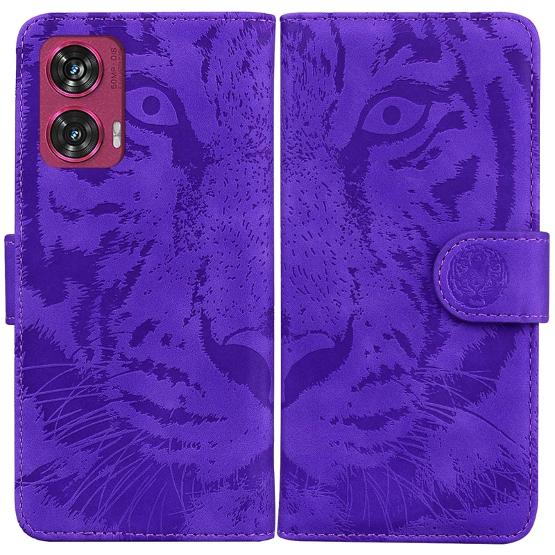 Кожаный чехол-книжка Tiger для Samsung Galaxy A26 5G – Purple. Фото 5 из 5