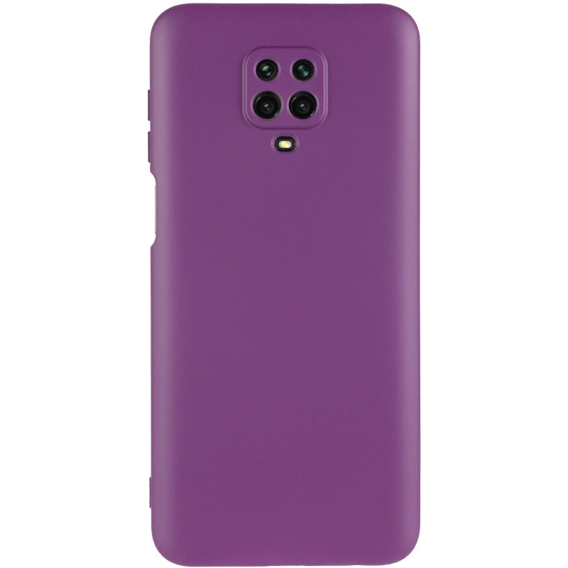 Цветной силиконовый чехол GETMAN с закрытой камерой на Xiaomi Redmi Note 9s / Note 9 Pro / Note 9 Pro Max – Фиолетовый / Purple. Фото 3 из 10