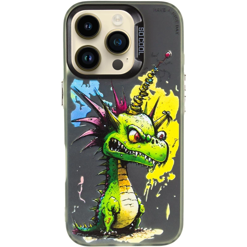 Чохол TPU+PC Street Art для Apple iPhone 16 Pro – Dragon. Фото 4 з 7