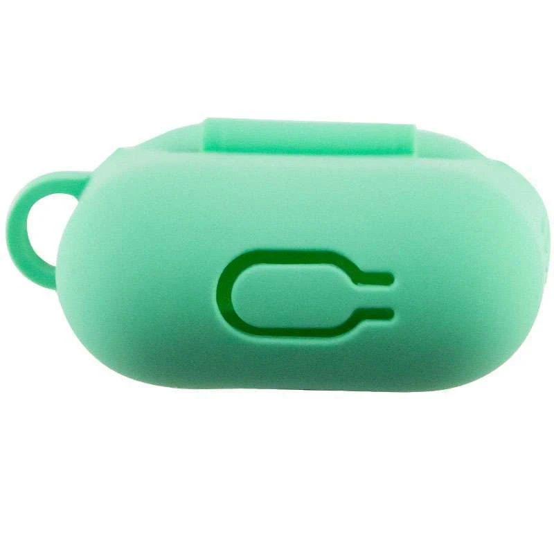 Силіконовий футляр New з карабіном для навушників Airpods 1/2 – Зелений / Spearmint. Фото 5 з 5