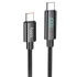 Дата кабель Hoco U125 Benefit 100W Type-C to Type-C (1.2m) – Black. Фото 1 з 6