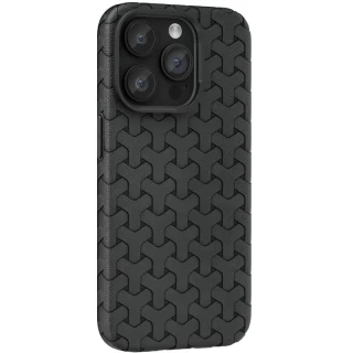 TPU чехол плетенка для Apple iPhone 16 — Black