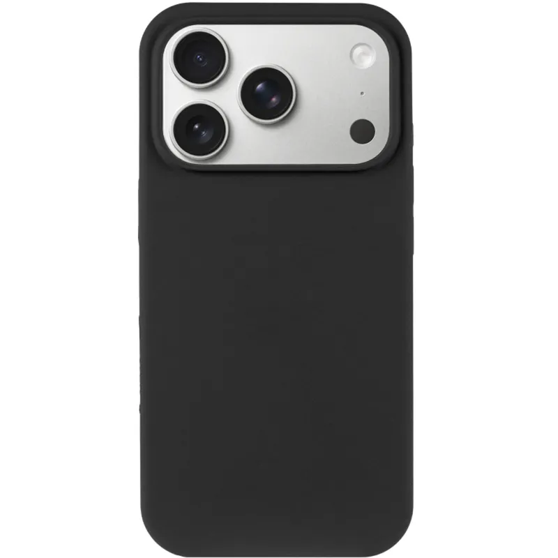 Чохол Silk (AA) NO LOGO with Magnetic Fit для Apple iPhone 17 Pro (6.3") – Чорний / Black. Фото 3 з 6