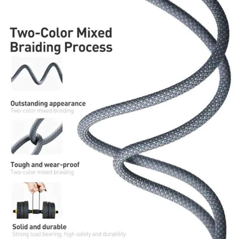 Дата кабель Baseus Dynamic Series USB to Lightning 2.4A (1m) (CALD000402) – Slate Gray. Фото 5 з 8