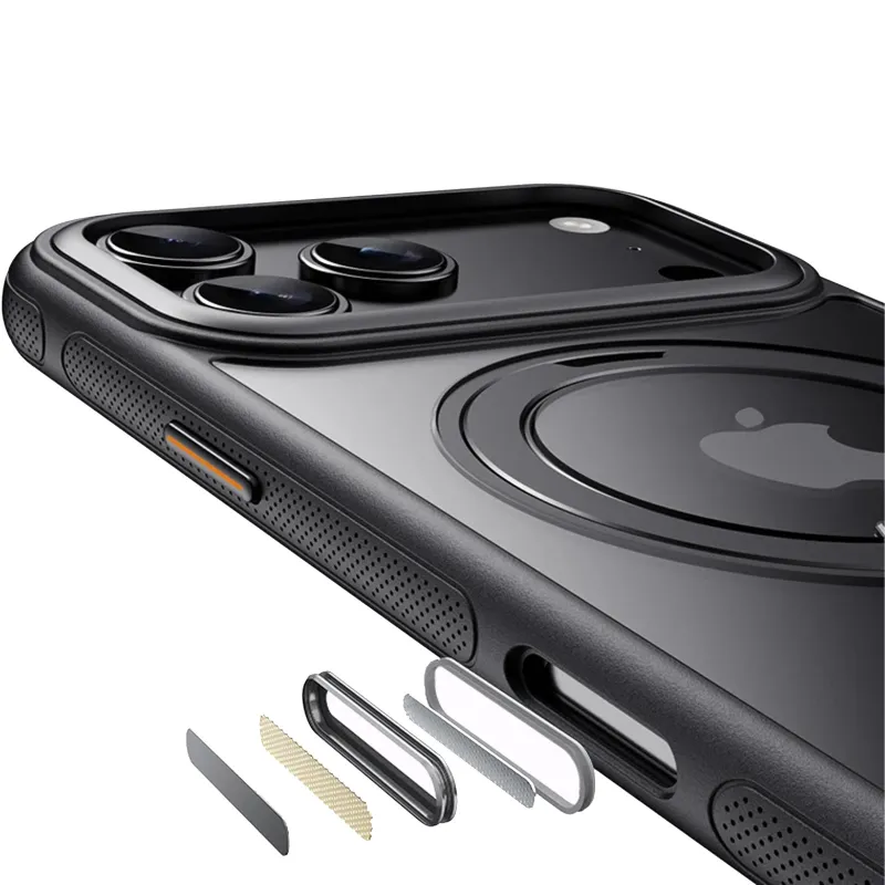Чехол Ummi Stylish with MagSafe Ring для Apple iPhone 18 Pro – Black. Фото 4 из 5