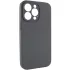 Чехол Silk Full Camera (AA) NO LOGO with Magnetic Fit для Apple iPhone 15 Pro (6.1") – Серый / Dark Gray. Фото 1 из 3