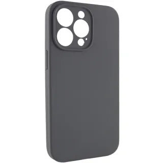 Чехол Silk Full Camera (AA) NO LOGO with Magnetic Fit для Apple iPhone 15 Pro Max (6.7") — Серый / Dark Gray