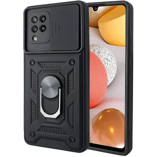 Ударопрочный чехол Ummi Camshield Serge Ring (in box) для Samsung Galaxy M53 5G — Черный / Black