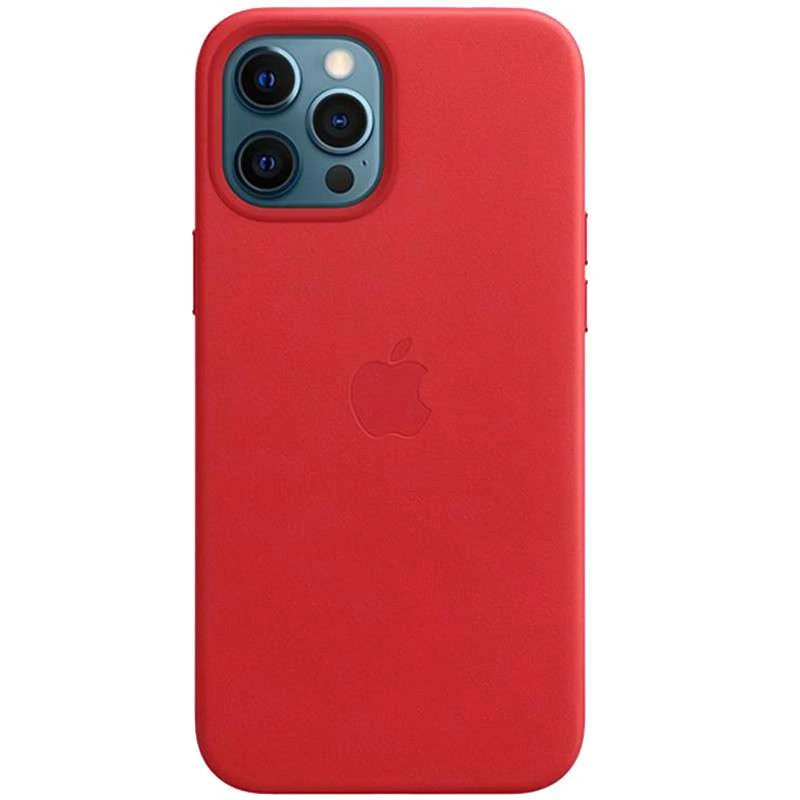 Шкіряний чохол Silicone Case Premium з MagSafe на Apple iPhone 12 – Red. Фото 1 з 3