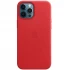 Шкіряний чохол Silicone Case Premium з MagSafe на Apple iPhone 12 – Red. Фото 1 з 3
