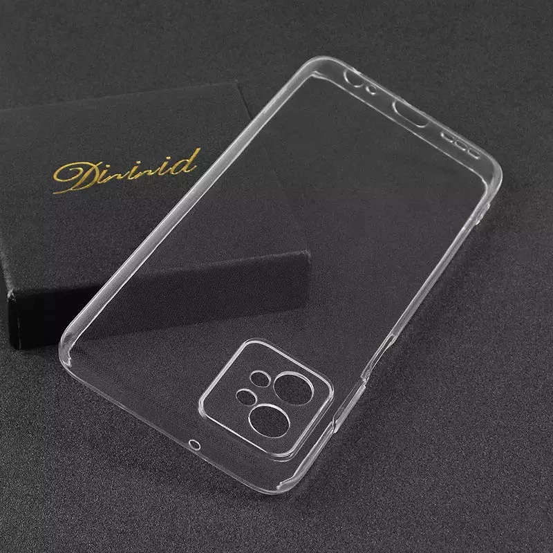 Ультратонкий силіконовий чохол 1,5 мм на Motorola Moto G32 – Безбарвний (прозорий). Фото 6 з 13