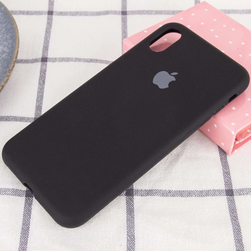 Чохол Silicone Case з закритим низом на Apple iPhone XR (6.1") – Чорний / Black. Фото 2 з 4