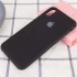 Чохол Silicone Case з закритим низом на Apple iPhone XS (5.8") – Чорний / Black. Фото 2 з 3