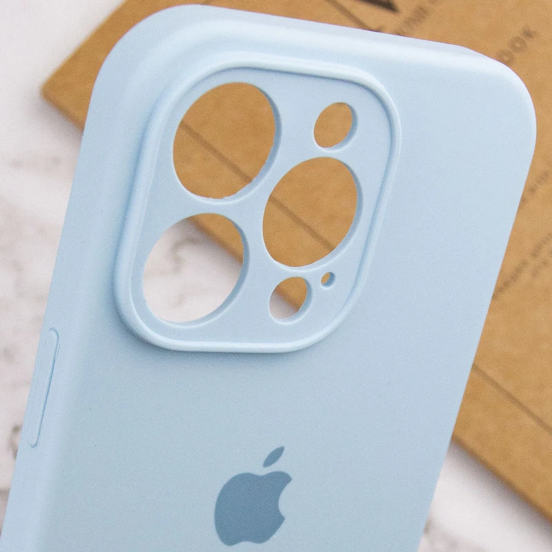 Чехол Silicone Case с защитой камеры для Apple iPhone 13 Pro (6.1") – Голубой / Sweet Blue. Фото 7 из 7