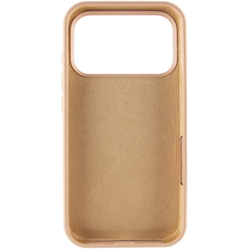 Чехол Silicone Case с закрытым низом для Apple iPhone 17 Pro (6.3") – Бежевый / Desert Gold. Фото 4 из 6