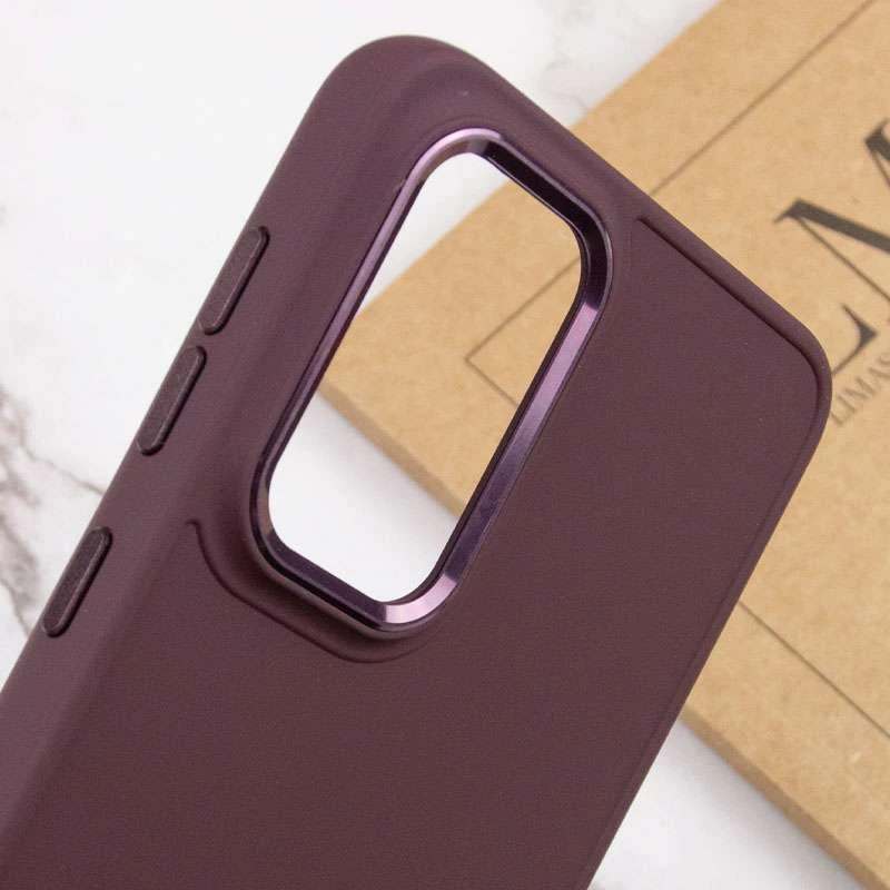 TPU чохол Bonbon з металевими кнопками на Samsung Galaxy S23 Ultra – Бордовий / Plum. Фото 9 з 10