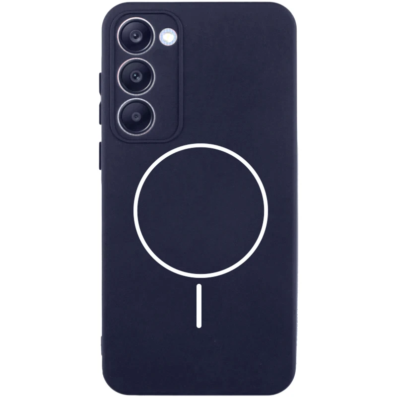 Силіконовий чохол Lakshmi MagFit з захистом камери для Xiaomi Redmi 15 (EU) – Темно-синій / Midnight blue. Фото 1 з 1