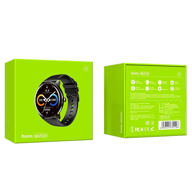 Смартгодинник Hoco Smart Watch Y4 – Чорний. Фото 6 з 7