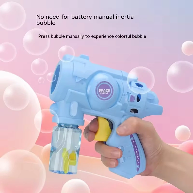 Пістолет з мильними бульбашками Space Bubble Gun (1 bottle - 50ml) – Blue. Фото 3 з 7