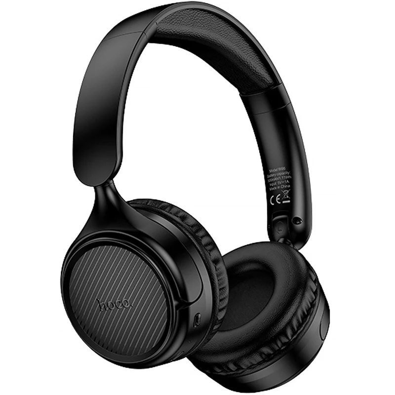 Накладні бездротові навушники Hoco W66 Wave – Black. Фото 1 з 4