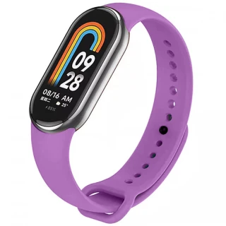 Силіконовий ремінець для Xiaomi Mi Band 8/9/10 — Фіолетовий / Grape