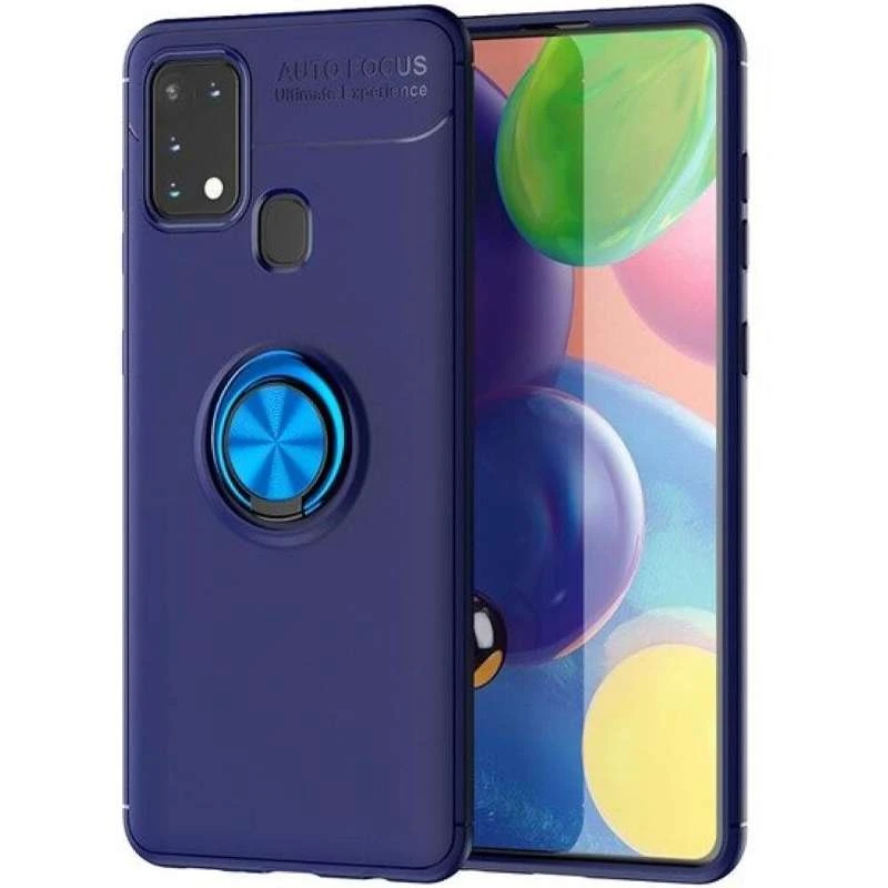 

Чохол Deen ColorRing з кільцем на Samsung Galaxy M31 (Синій / Синій)